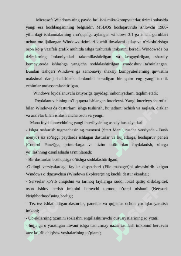 Operatsion tizimlar va ularning turlari mavzusi 5