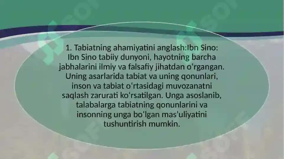 Tabiat bilan tanishtirishda mutafakkirlar merosidan foydalanish 2