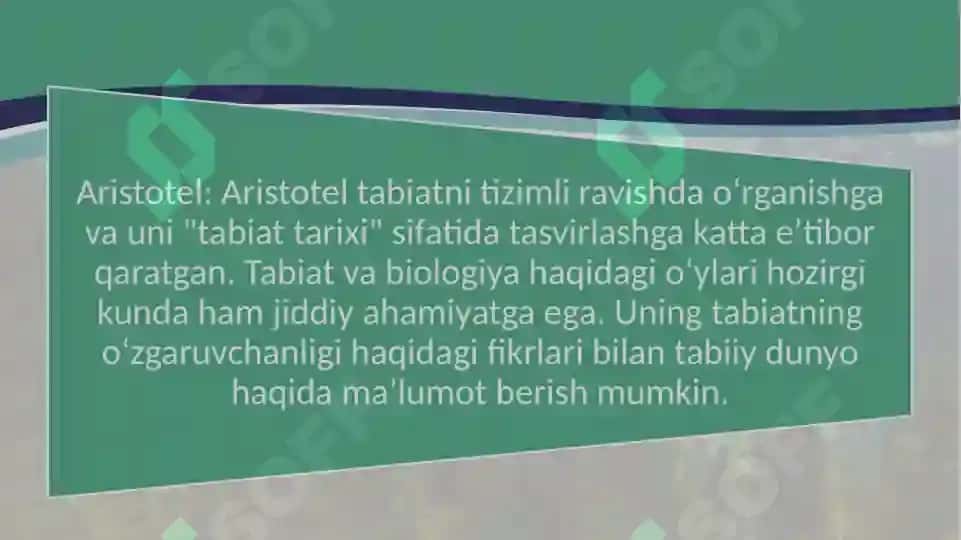 Tabiat bilan tanishtirishda mutafakkirlar merosidan foydalanish 3
