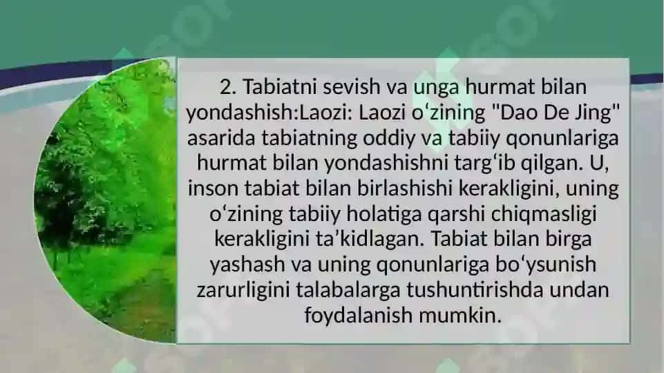 Tabiat bilan tanishtirishda mutafakkirlar merosidan foydalanish 4