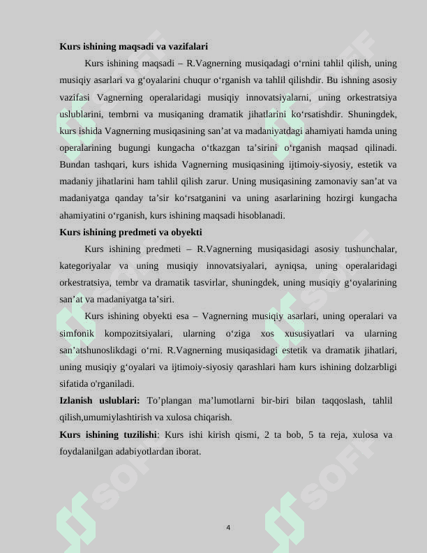 R.VAGNERNING MUSIQADAGI O’RNI 4