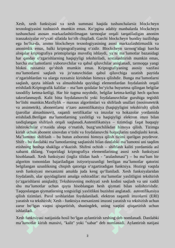 Blokchain 3
