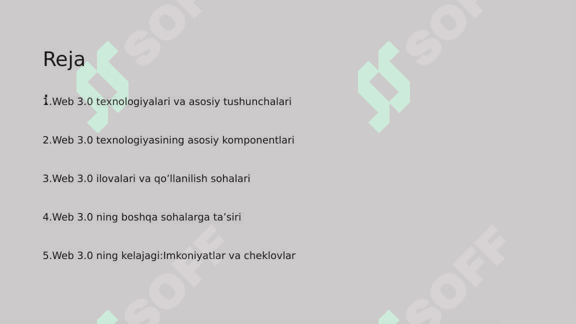 Web-3 Texnologiyalar 2