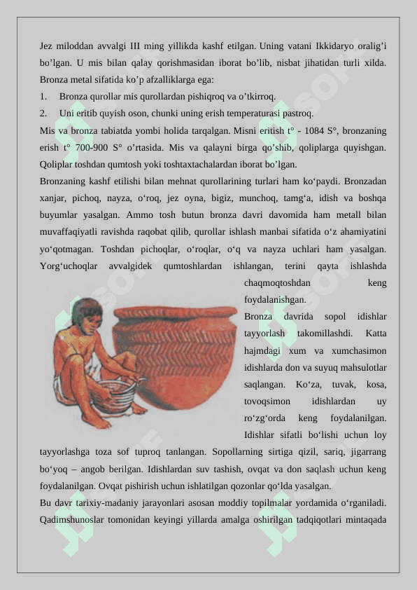 Bronza davri madaniy-tarixiy jarayonlari 24 6