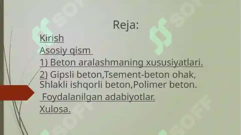 Betonlarning asosiy turlari va sinflari 2