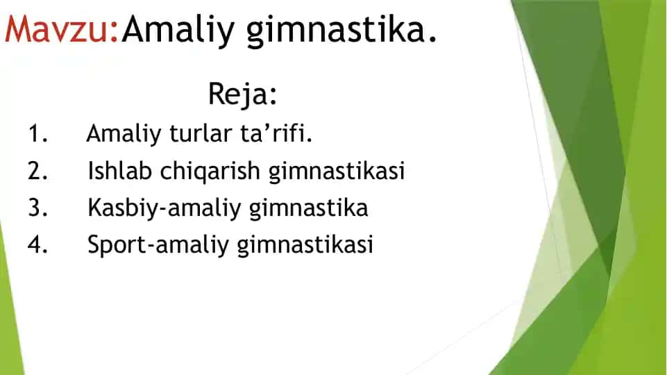 Amaliy gimnastika 1