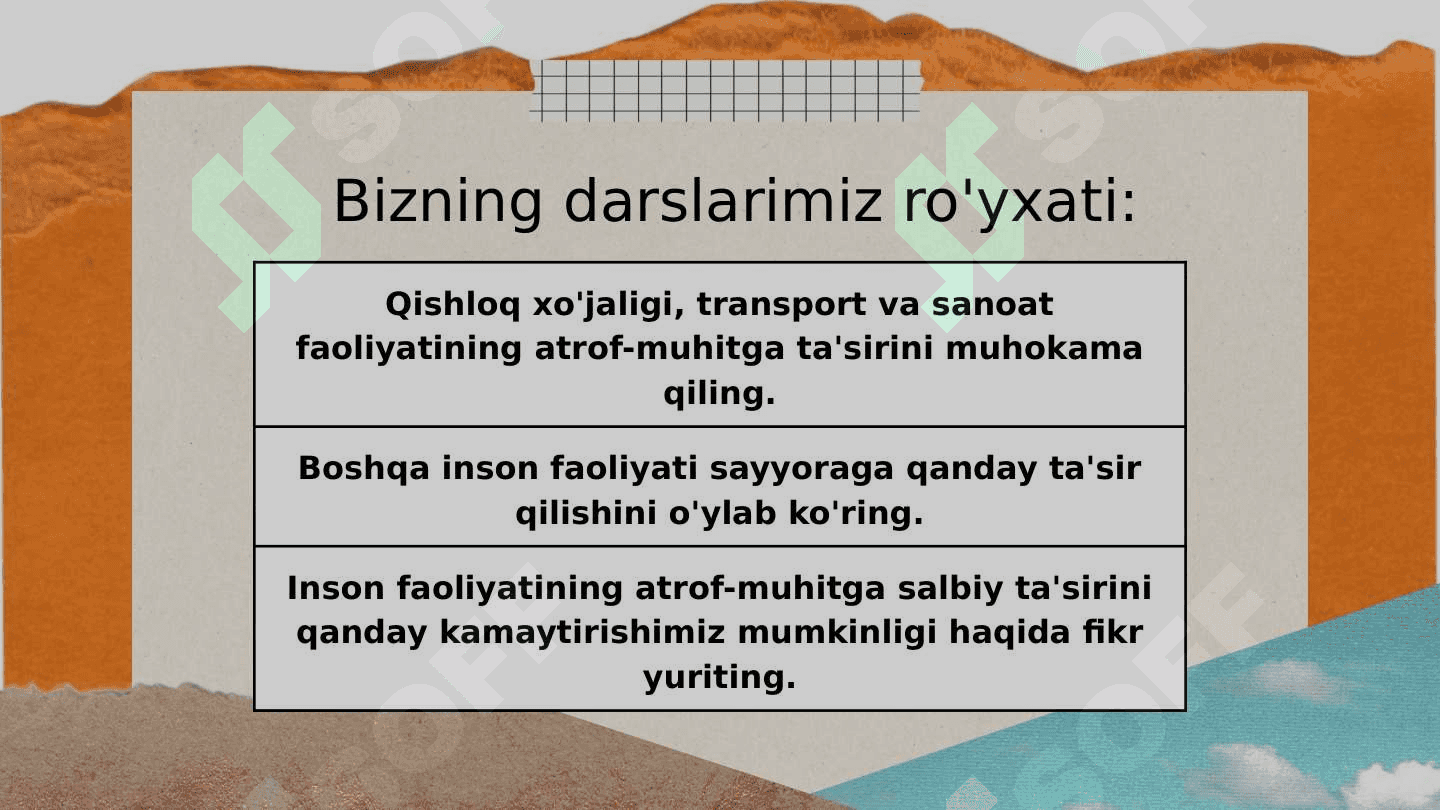 YER TIZIMIDA INSON TA'SIRI 3