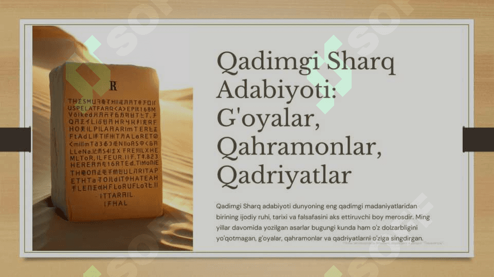 QADIMGI SHARQ ADABIYOTI 2