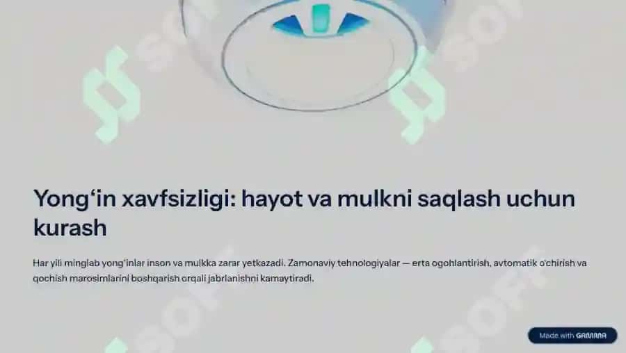 Yong‘indan himoyalanishning zamonaviy texnik vositalari 2