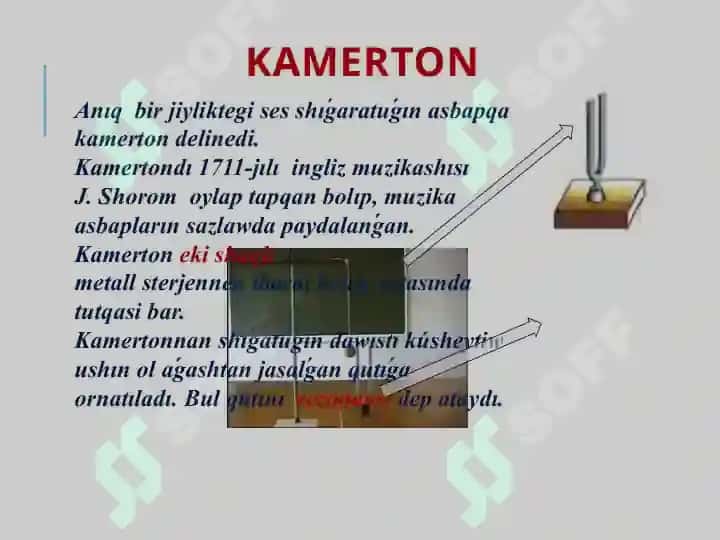 Ses derekleri hám onı qabıllaǵıshlar 7