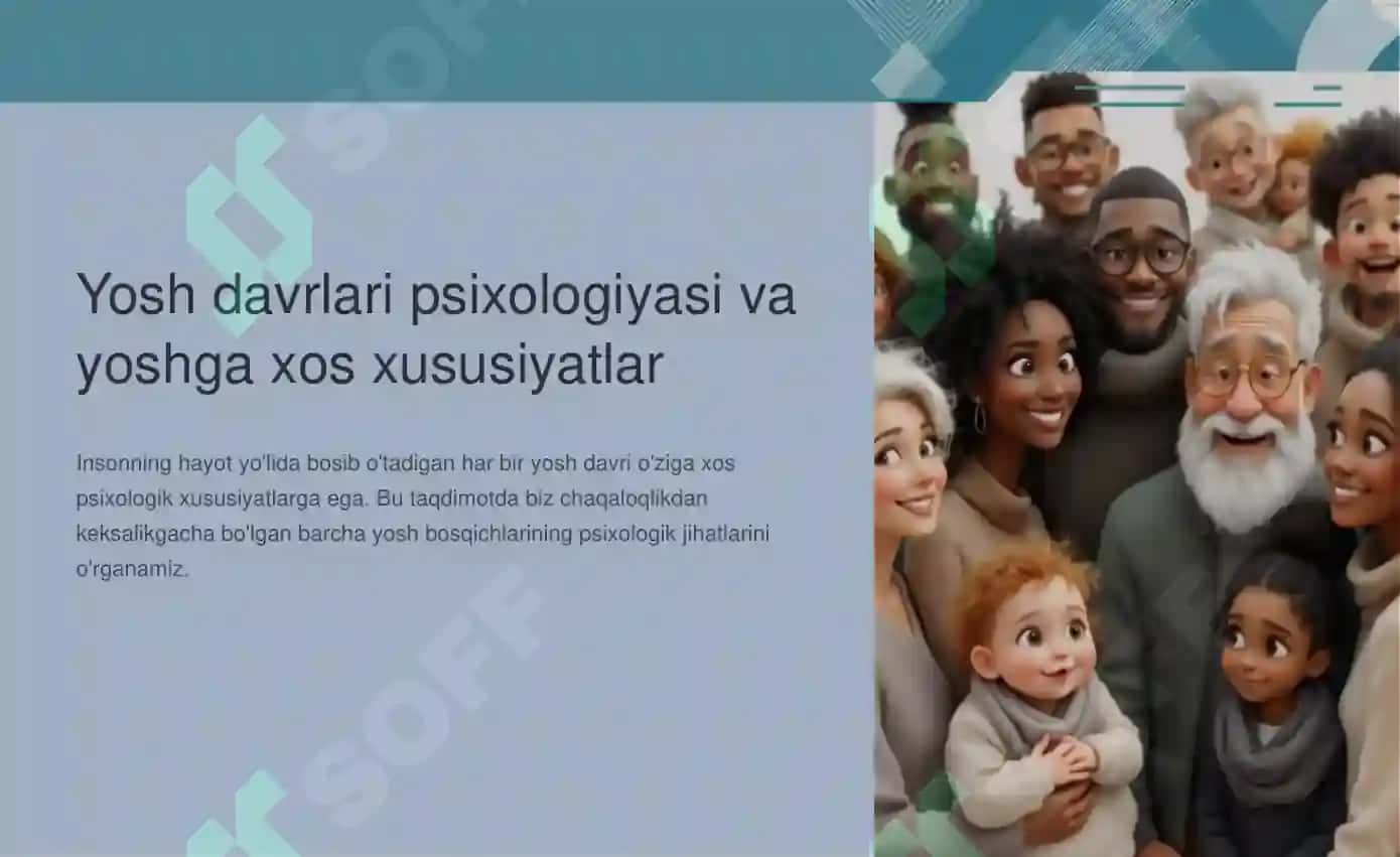 Yosh davrlari psixologiyasi va yoshga xos xususiyatlar 4
