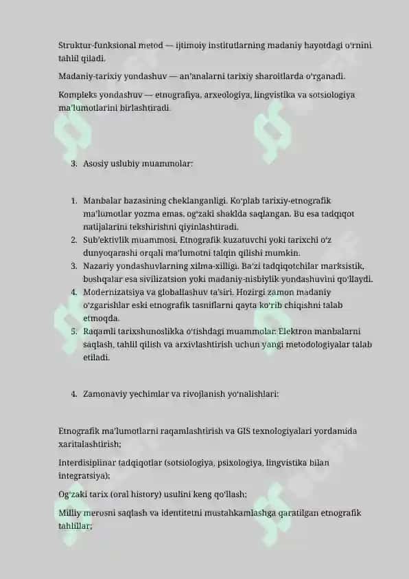 Etnografik tarixshunoslik faninig uslubiy muammolari keys 2