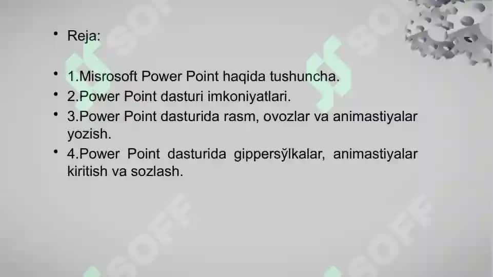 "Power Point dasturi yordamida har xil korinishdagi ma'lum bir mavzuga mos taqdimotlarni yaratish" 3