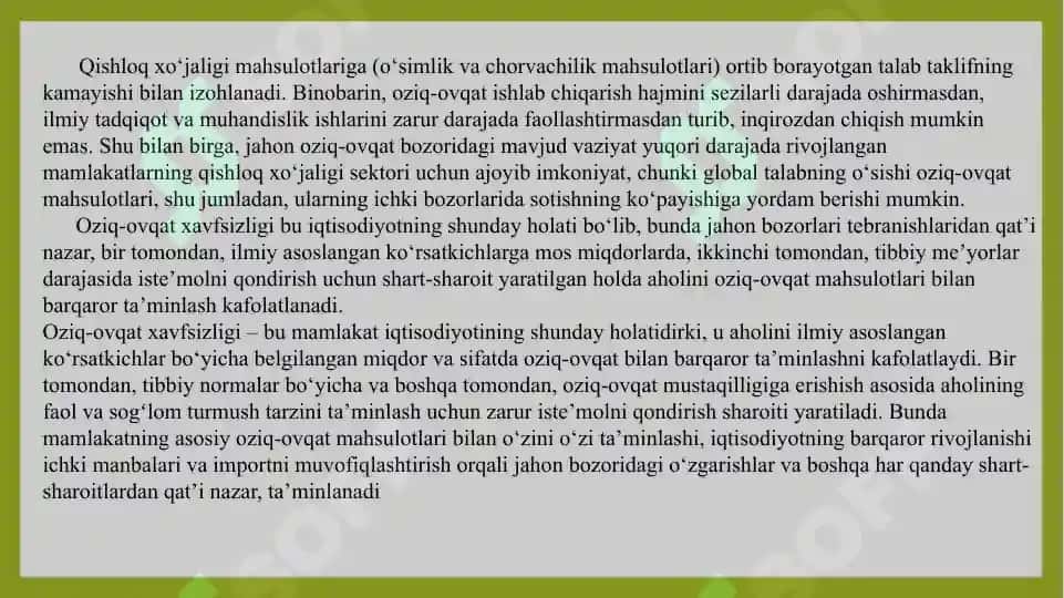 Oziq-ovqat sanoati 4