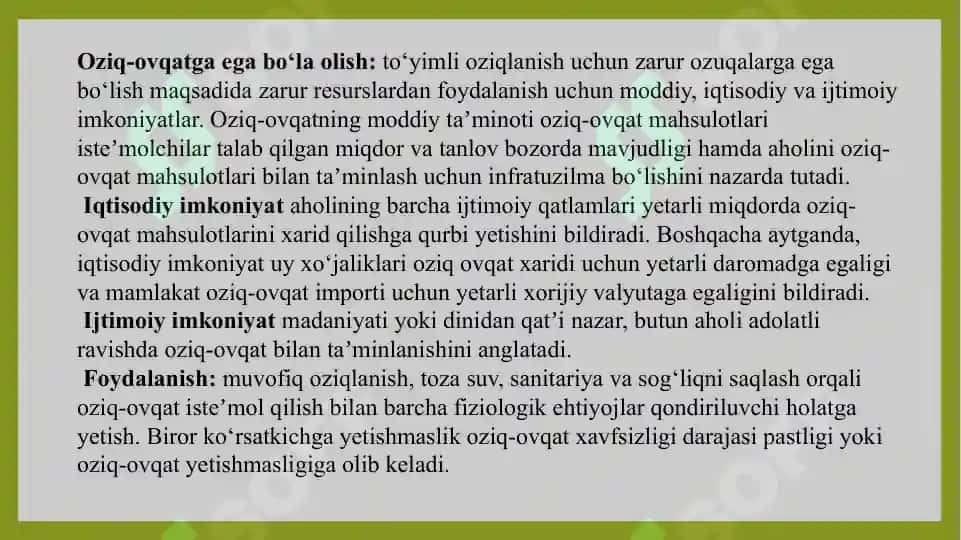 Oziq-ovqat sanoati 8