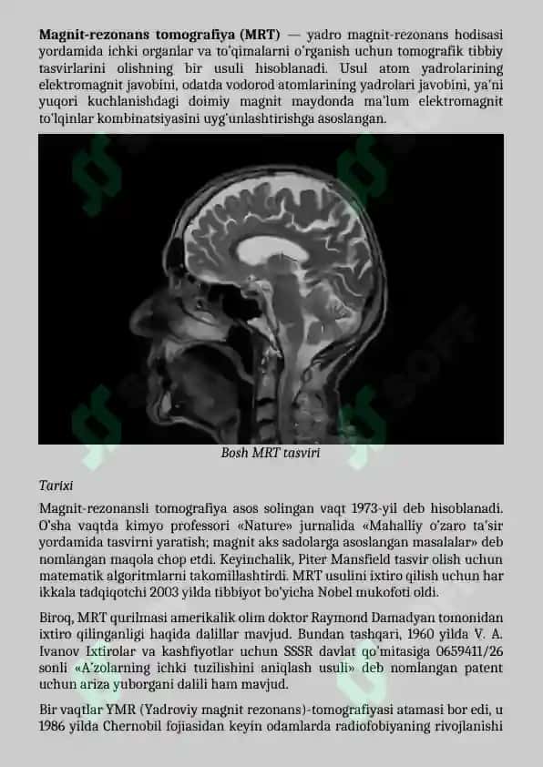 MAGNIT-REZONANS TOMOGRAFIYA (MRT) 2