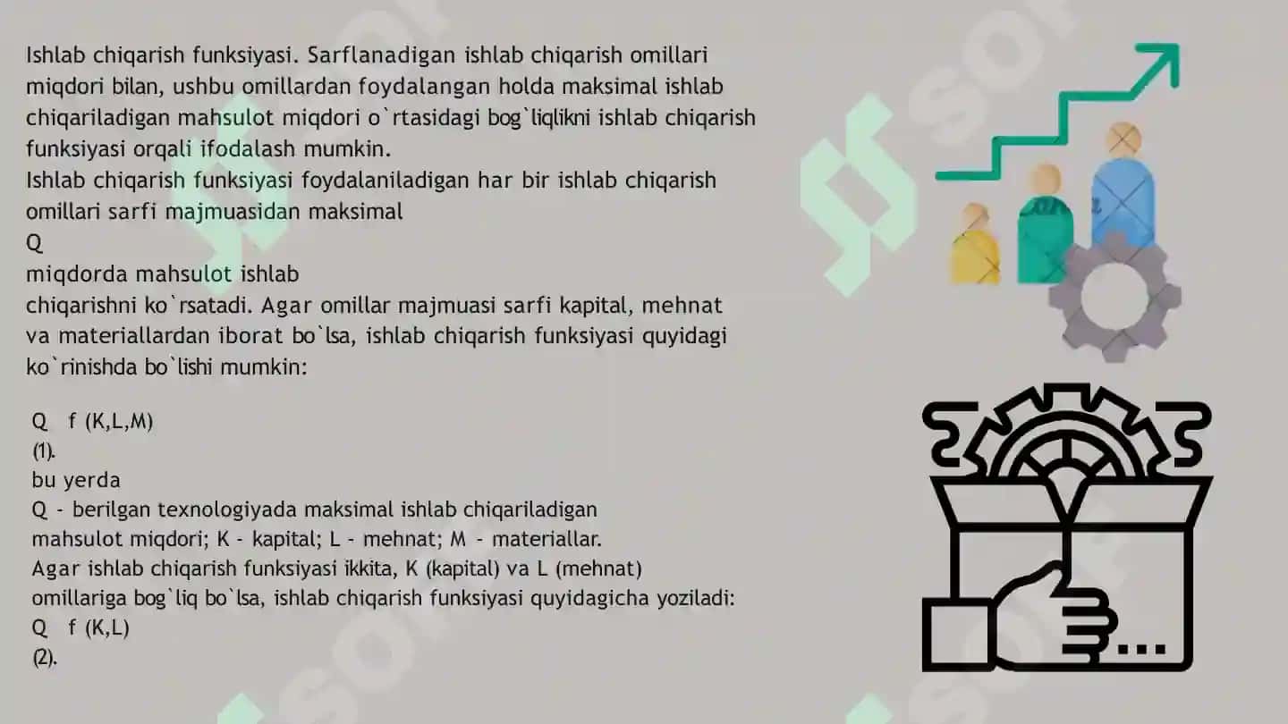 Ishlab chiqarish va uning modellari 4