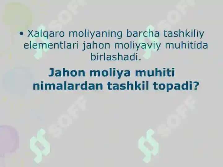 Xalqaro valyuta kredit munosabatlari fanining predmeti va boshqa fanlar bilan o’zaro bog’liqligi 6