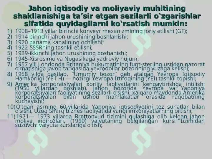 Tashqi iqtisodiy aloqalarda XALQARO VALYUTA KREDIT MUNOSABATLARINING AHAMIYATI 3