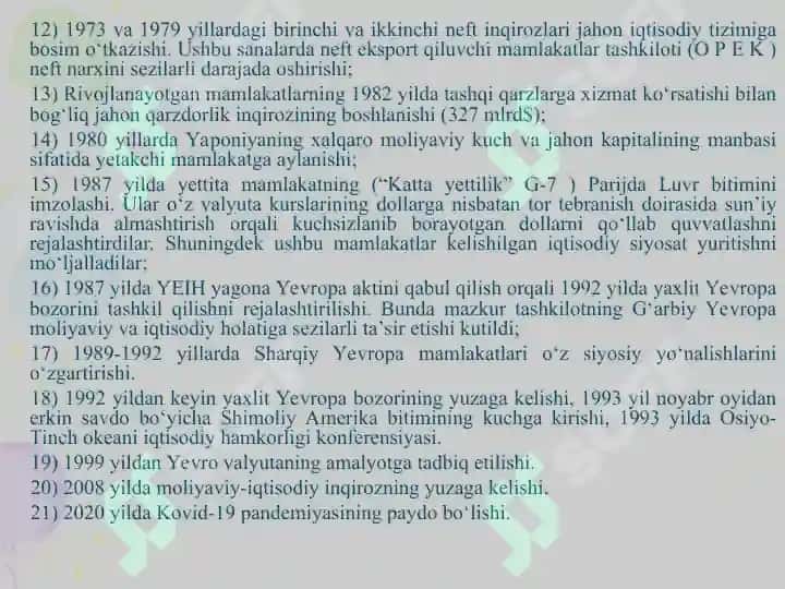 Tashqi iqtisodiy aloqalarda XALQARO VALYUTA KREDIT MUNOSABATLARINING AHAMIYATI 4