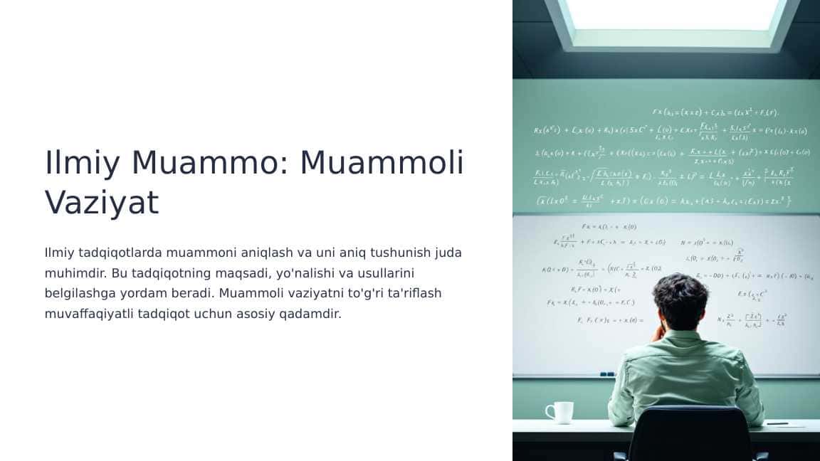 Ilmiy muammo. Muammoli vaziyat_8