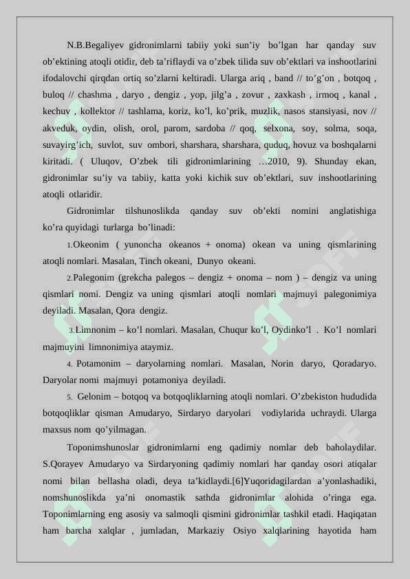 Onomastika va uning turlari bo’yicha glossariy tuzish 24 4