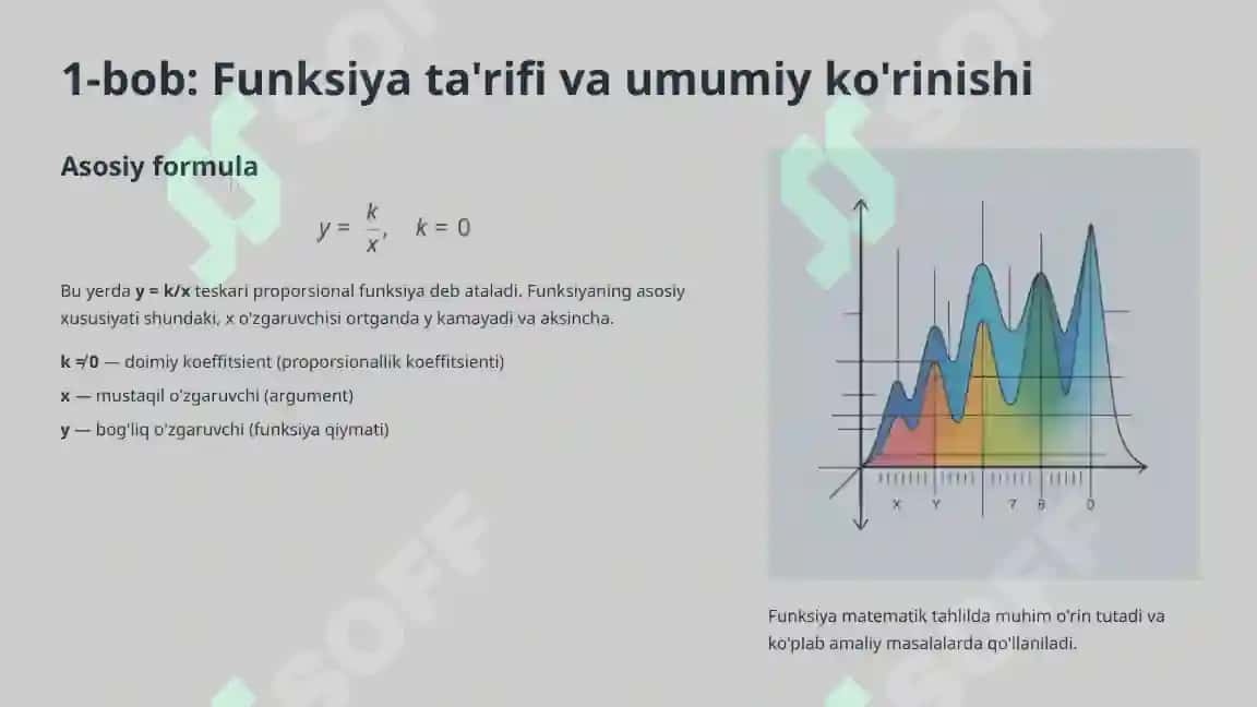 Giperbola funksiyasi uning xossalari va grafigi 2