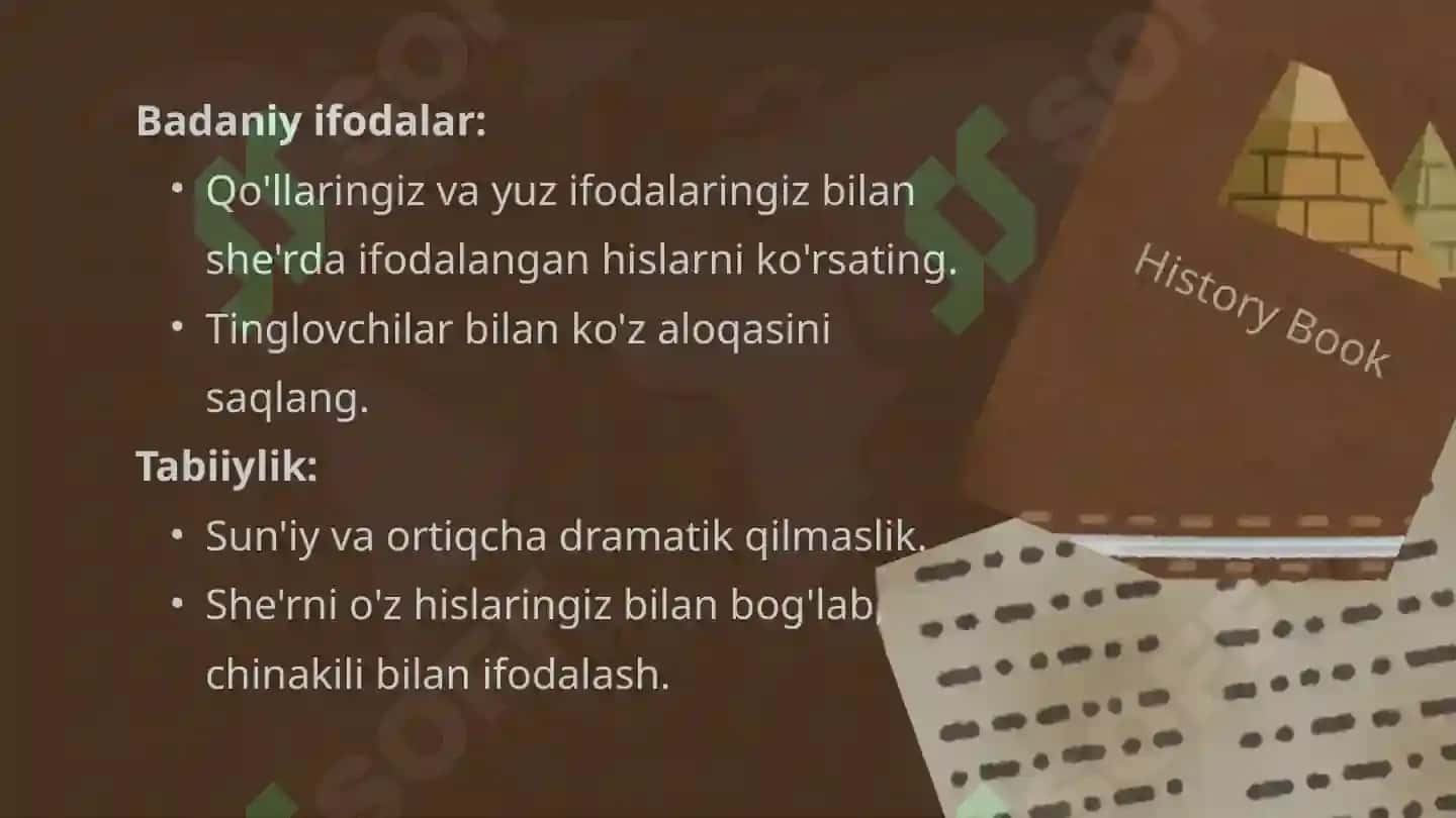 Erkin mavzudagi sherlarni ifodali o'qish 8