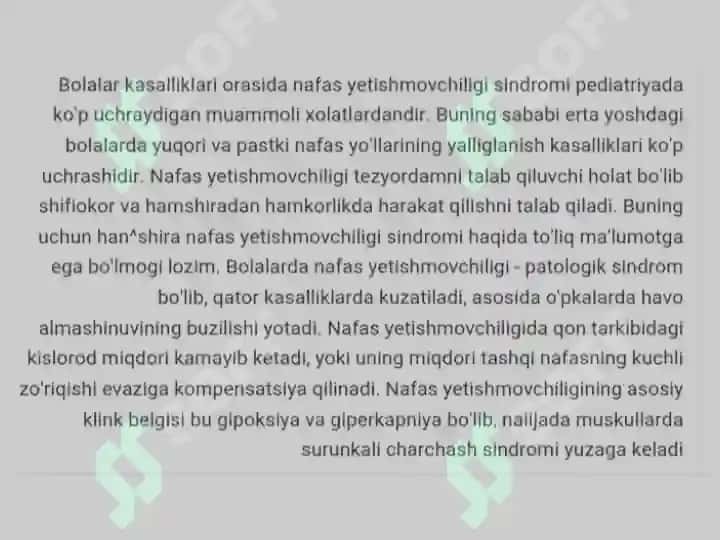 Bolalarda nafas yetishmovchiligi va respirator yordam 2
