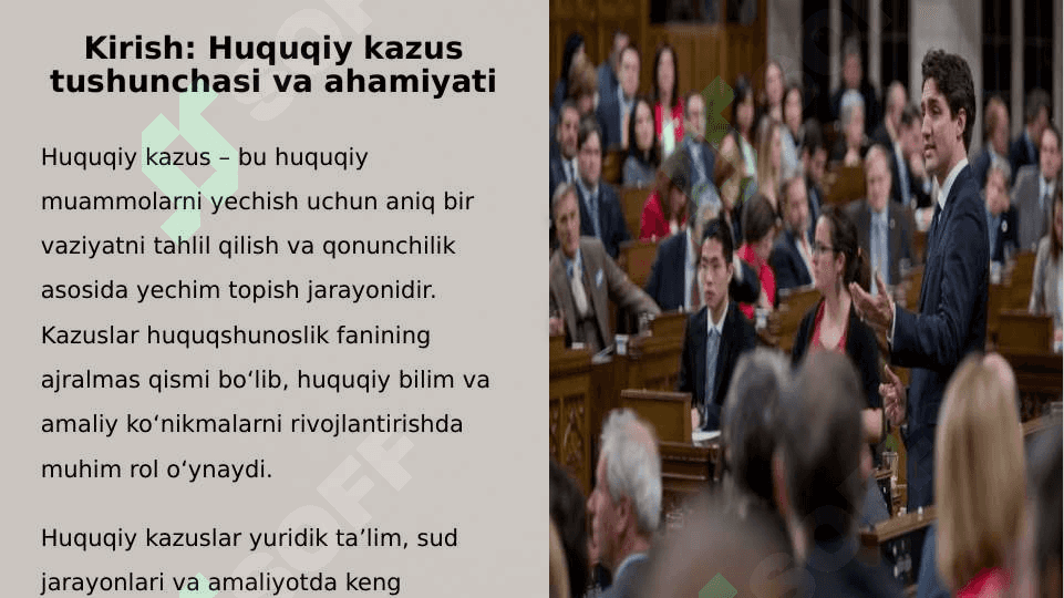 HUQUQIY KAZUSLAR taqdimot 2