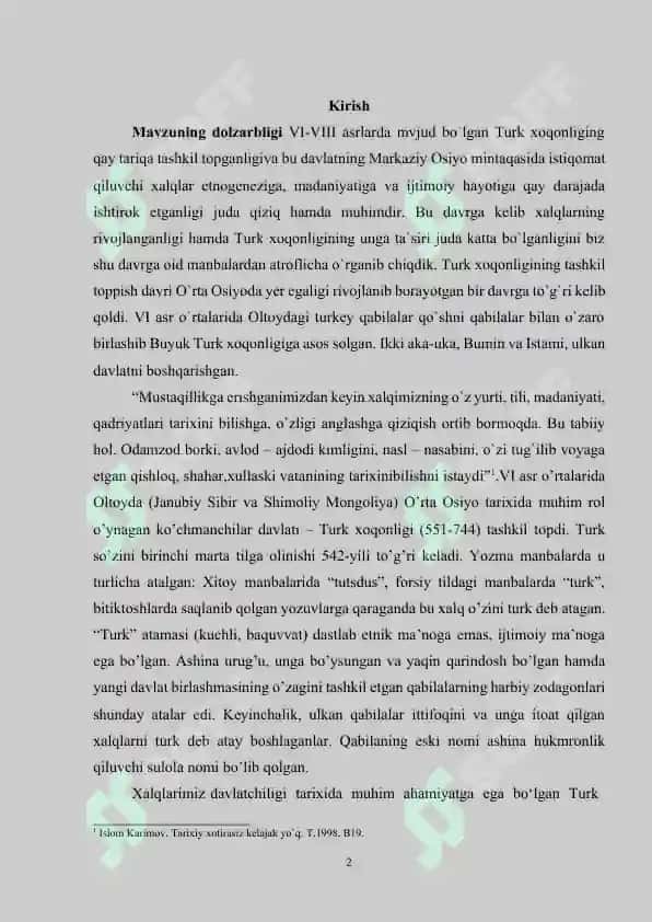 Turk xoqonligi davlat boshqaruvıga oid manbalar va tadqiqot 2