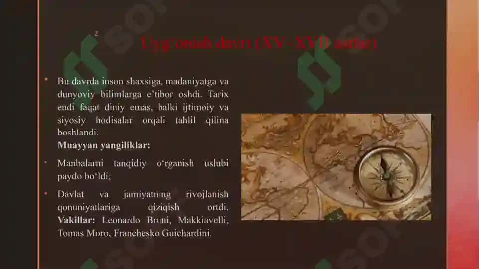 TARIX FANINING NAZARIY ASOSLARI FANINING RIVOJLANISH BOSQICHLARI 5