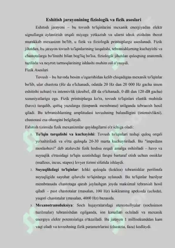 Eshitishni, sezishni vaqt parametrlari, uning nochiziqlilik xususiyatlari 5