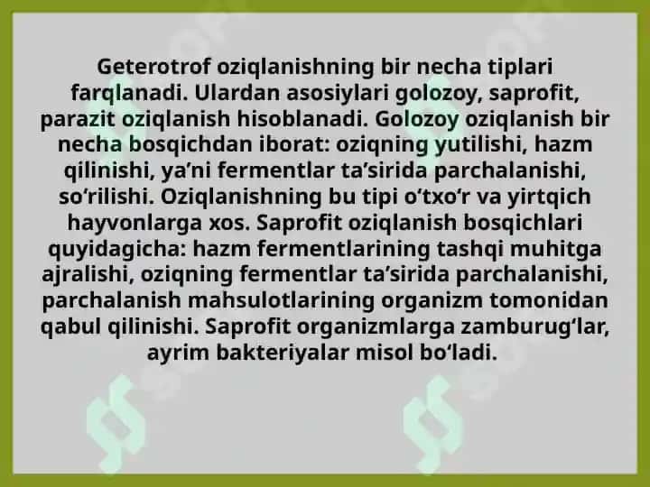OZIQLANISH 5