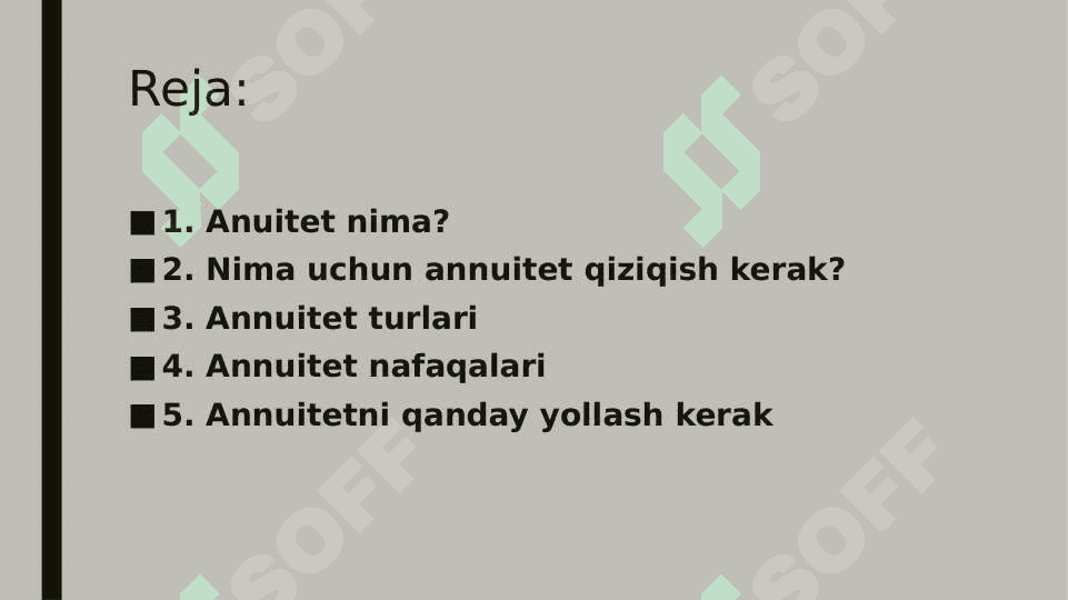ANNUITET SUG’URTASI. 2