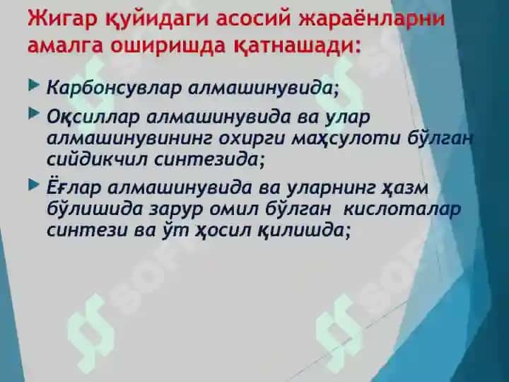 ЖИГАР БИОКИМЁСИ 7