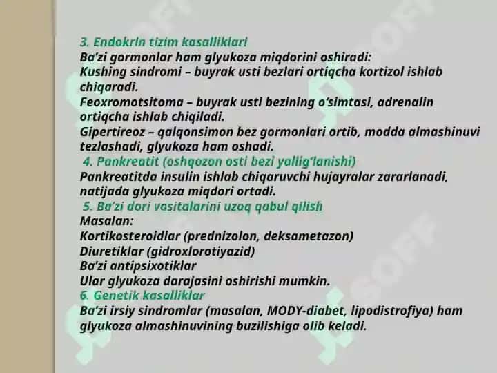 glukoza gemoestazi va uning boshqarilishi 6