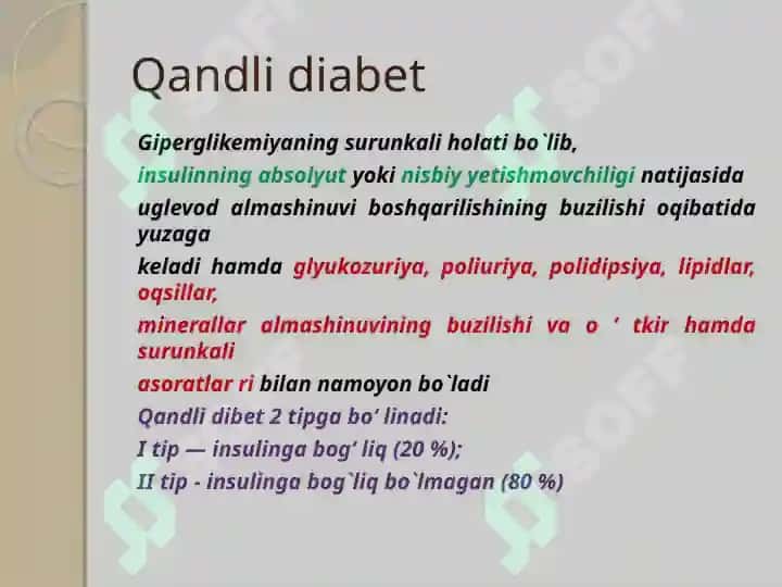 glukoza gemoestazi va uning boshqarilishi 7