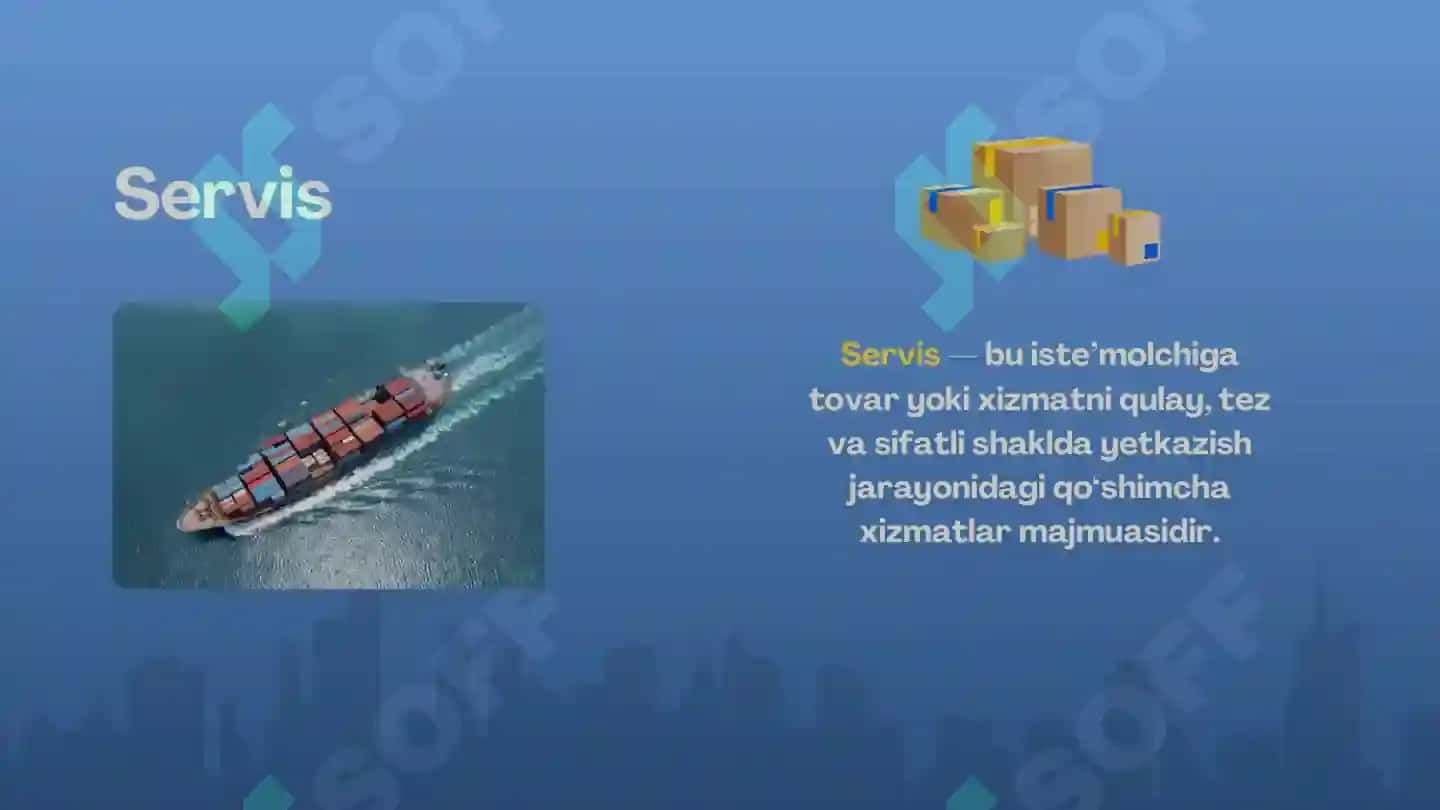 Logistikada servis va iqtisodiy oqimlar 5