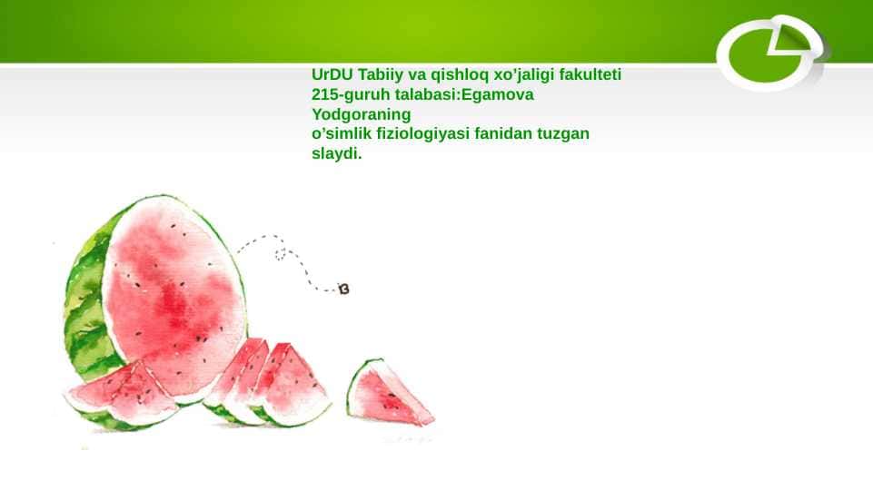Suv harakatlanishining yuqorigi mexanizmi ppt 1