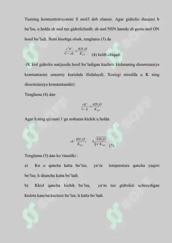 Gidroliz Jarayonlarining Ahamiyati 2