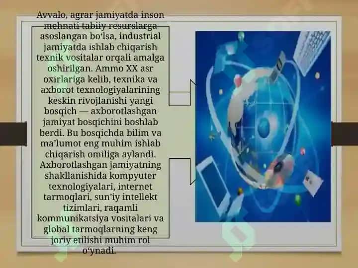 AXBOROTLASHGAN JAMIYAT VA UNING ISTIQBOLLARI 3