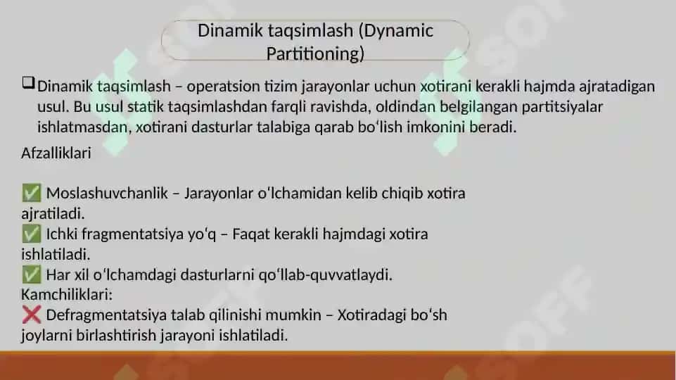 Operatsion Tizimda Xotira Boshqaruvi 4