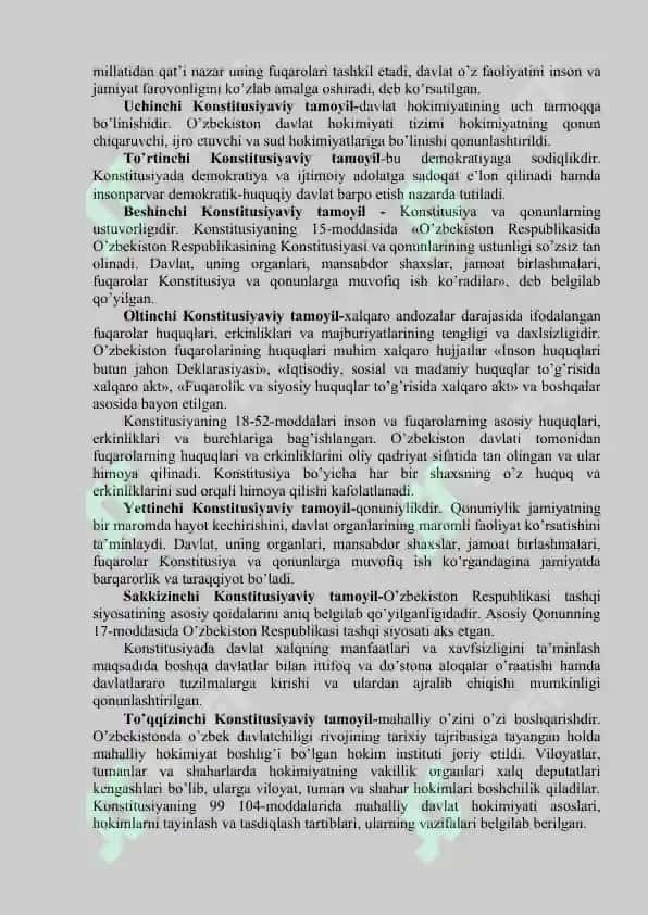 Mustaqil O’zbekiston Respublikasining tashkil topishi va uning tarixiy ahamiyati 5
