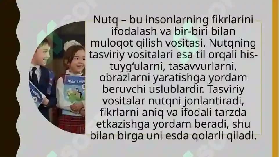 Tasviriy vositalarning nutqimizdagi o‘rni 2