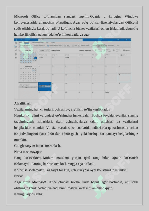 Virtual kalendar va uning ahamiyati    24 4