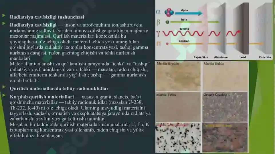 Qurilish materiallari ekologiya sifanidan 4