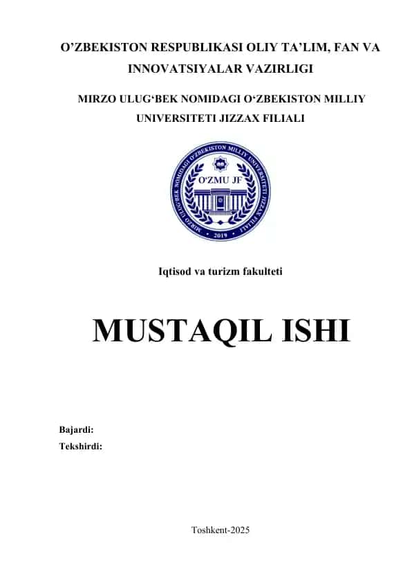 Xizmatlar sohasini davlat tomonidan tartibga solish maqsadlar, asosiy yoʻnalishlar, muammolar. Oʻzbekistonda xizmatlar sohasining hozirgi holati va uning aholi turmush darajasiga taʼsiri