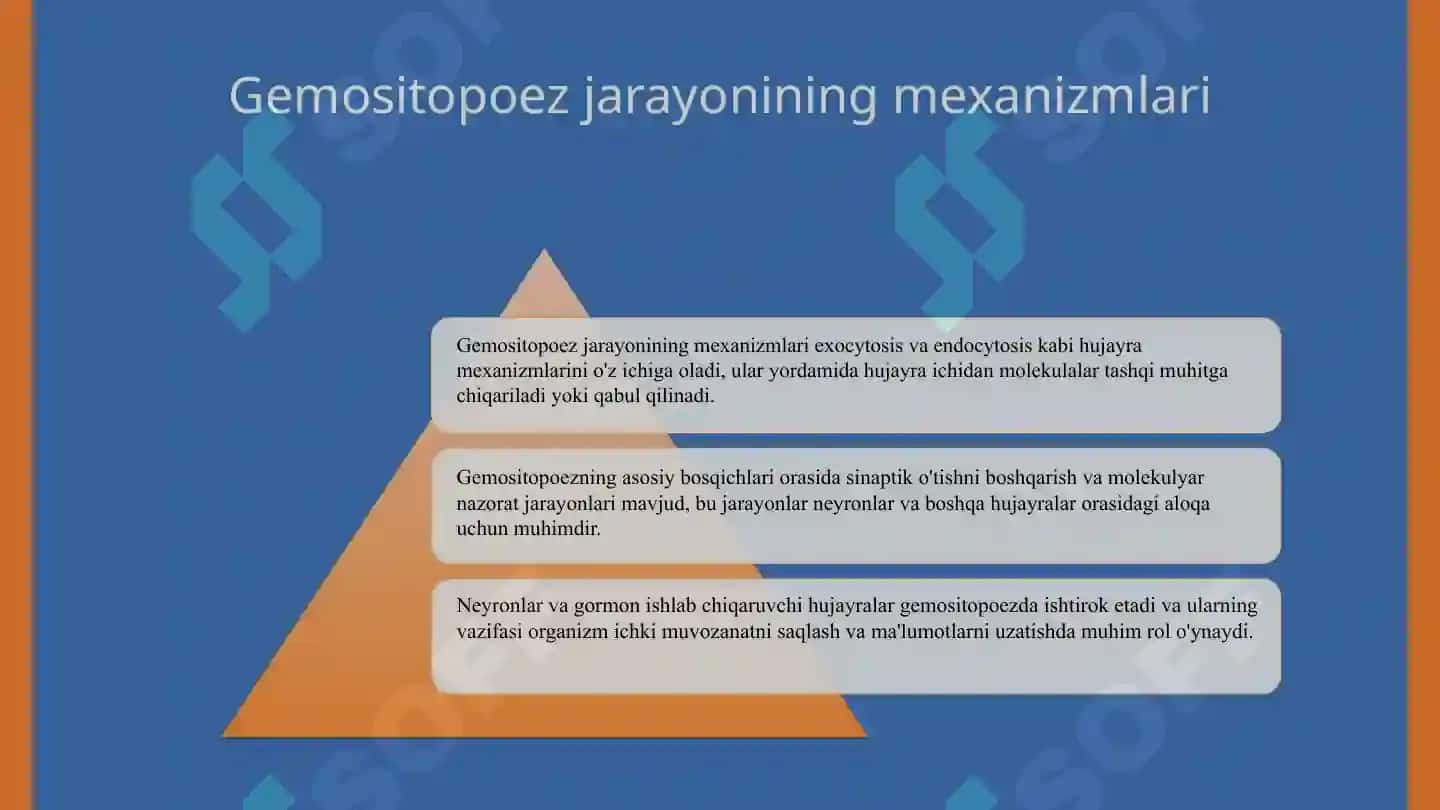 Gemositopoez jarayonlarining boshqariluvi 4