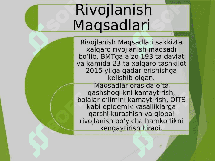 BARQAROR RIVOJLANISH MAQSADLARI 6